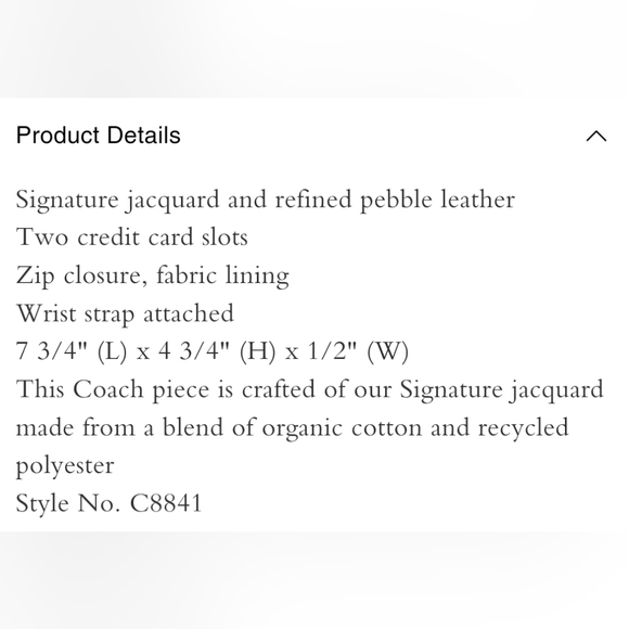 Coach Dempsey Large Phone Wristlet In Signature Jacquard Witn Stripe And Coach P - Picture 4 of 11